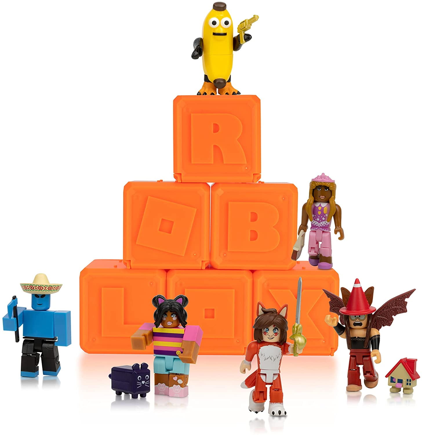 Roblox celebrity collection - Heroes of Robloxia: Ember & Midnight Shogun  game Pack Includes Exclusive Virtual Item]