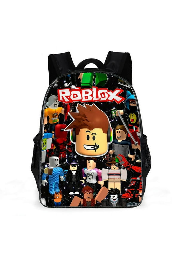 Roblox Cute 3D Cartoon Theme Waterproof Backpack, Lightweight Travel Backpack