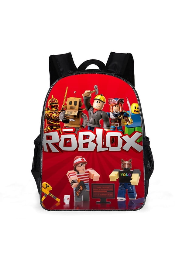 Roblox Cute 3D Cartoon Theme Waterproof Backpack, Lightweight Travel Backpack