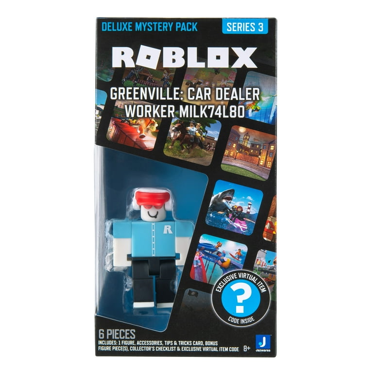 Roblox Deluxe Mystery Pack, Action Figures, Car Dealer Worker
