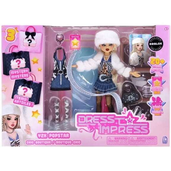 Roblox Dress to Impress Y2K Popstar Doll Playset [Includes Exclusive DLC Code!]