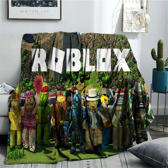 Roblox Fleece Throw Blankets Lightweight Warm Soft Cozy Blanket 3D Printed Game Blankets Throws for Home Bed,Sofa,Dorm,Office