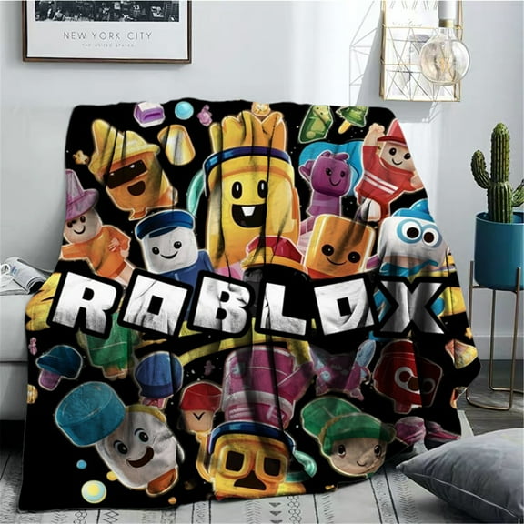 Roblox Fleece Throw Blankets Lightweight Warm Soft Cozy Blanket 3D Printed Game Blankets Throws for Home Bed,Sofa,Dorm,Office