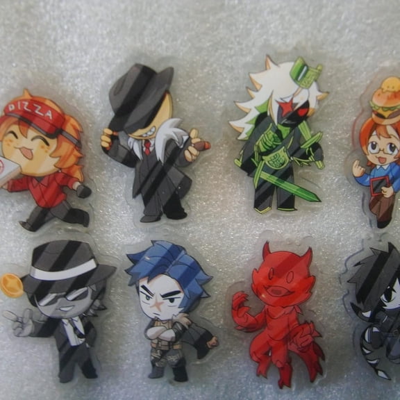 Roblox Forsaken Set Acrylic Keychain craft charms Supplies for making crafts Cake decor party (1 keychain)