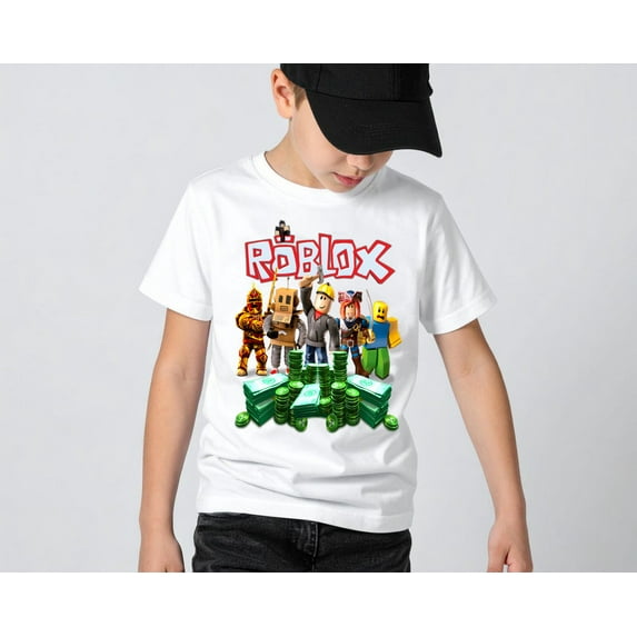 Roblox Graphic 64000 Softstyle T-shirt, Funny Game Men Women Youth Toddler Kids Shirt,White Color,Size Adult 2XL