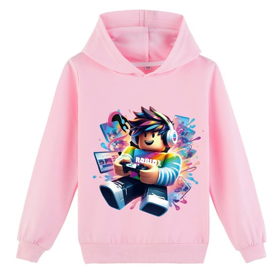 Roblox Graphic Hoodies Teen Long Sleeve Casual Loose Pullover Sweatshirts Hooded(8-16Y)