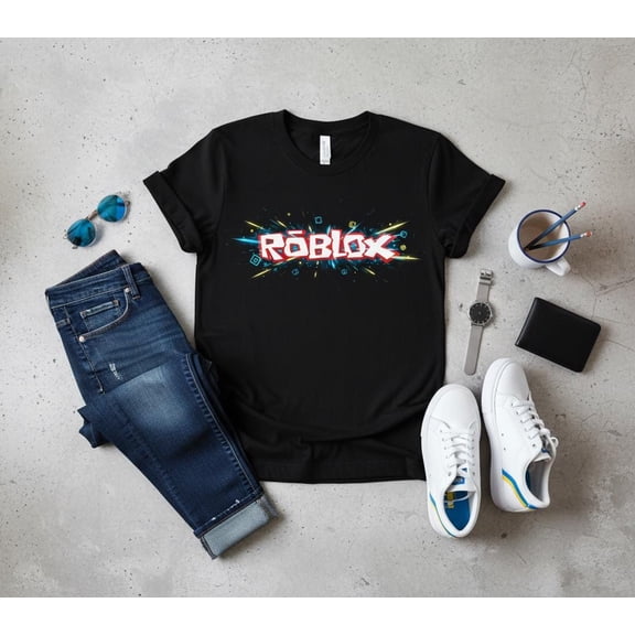 Roblox Graphic T-Shirt | Unisex Black Cotton Gamer Tee