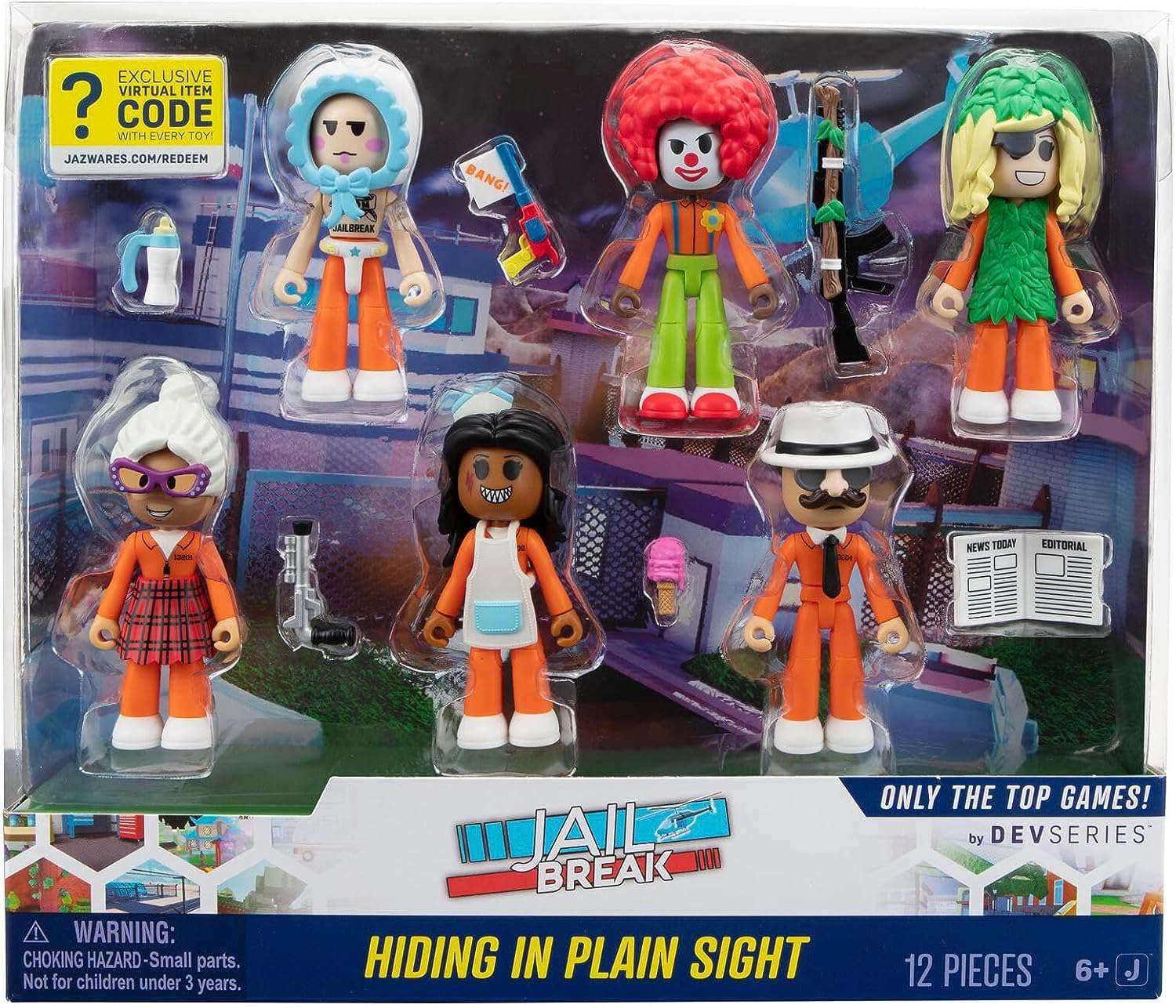 Jazwares Roblox Mix & Match Jailbreak Great Escape Action Figure Set, 7  Pieces - Walmart.com