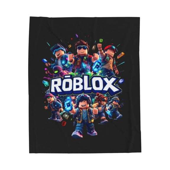 Roblox Kids Blanket, Cozy Gaming Throw Blanket
