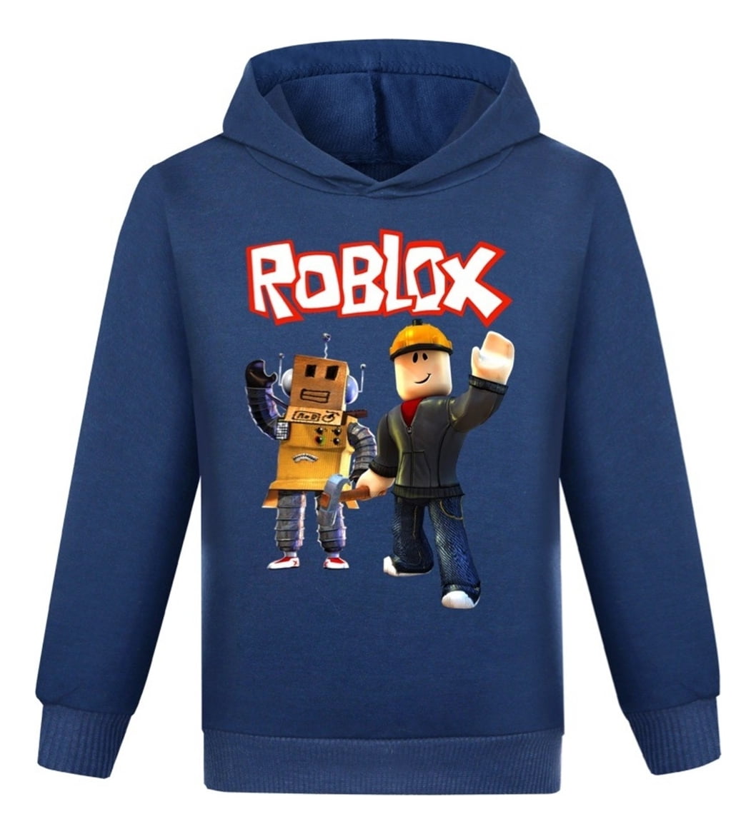 Roblox Kids Cartoon Animated Hoodie Sweatshirt Pullover Casual Cotton ...