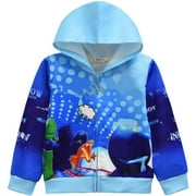 NTONGSHANBB Kids 3D Cartoon Casual Zip-Up Hoodie for Boys, 1-Piece