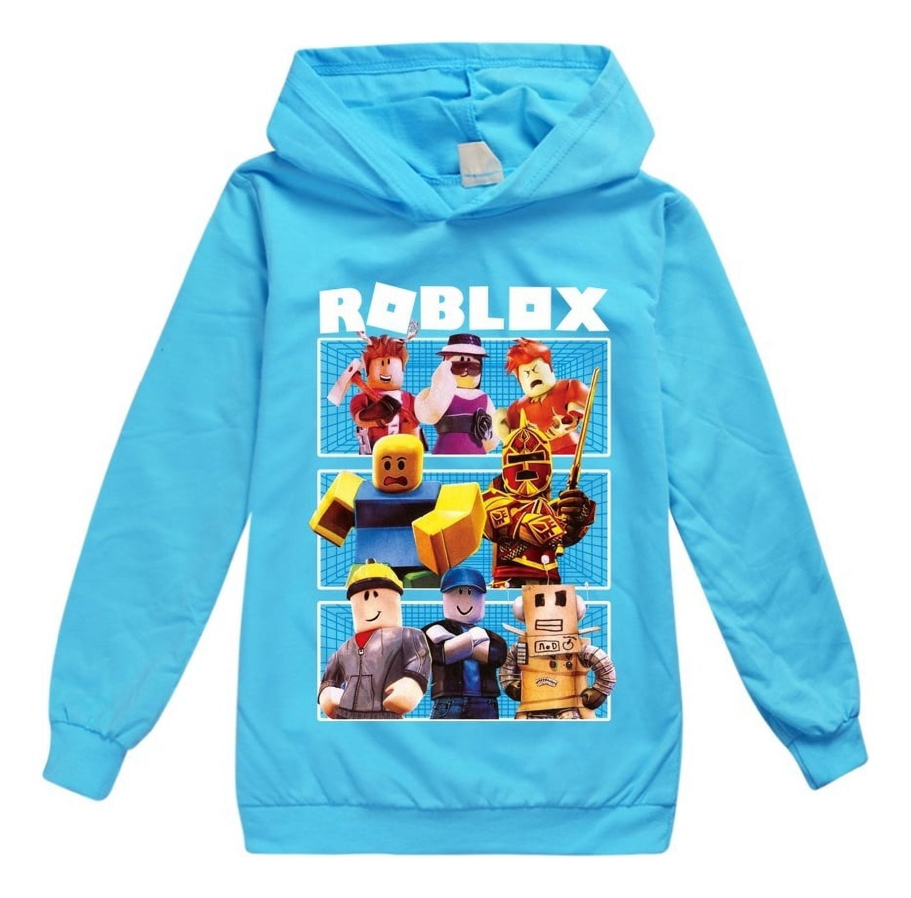 Roblox Kids Hoodie Sweatshirt Pullover Casual 100 Cotton Long Sleeve Hooded Shirt for Boys Girls Comfortable Durable 3D Print YouTube Gaming