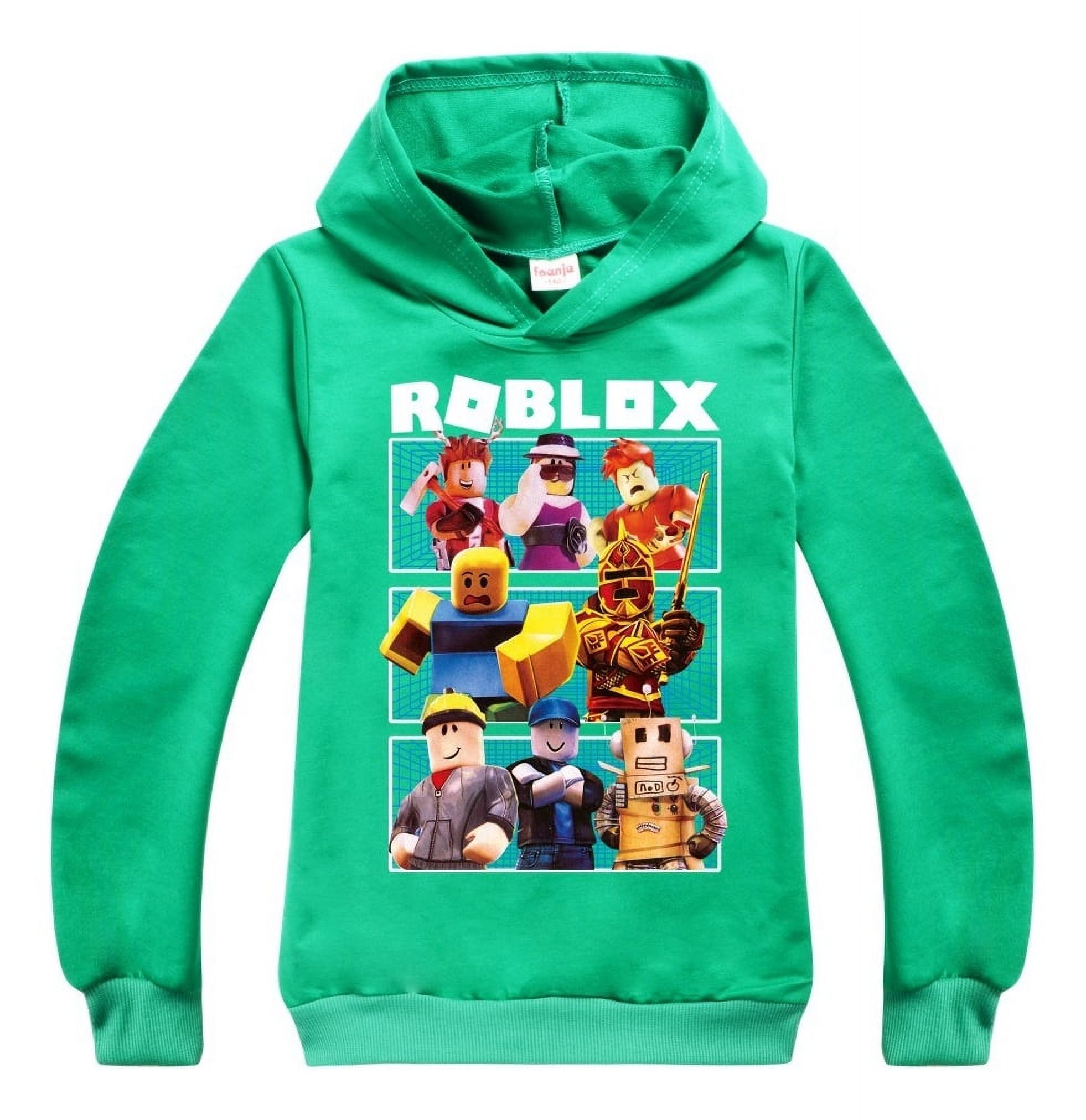 Roblox Kids Hoodie Sweatshirt Pullover Casual 100% Cotton Long Sleeve ...