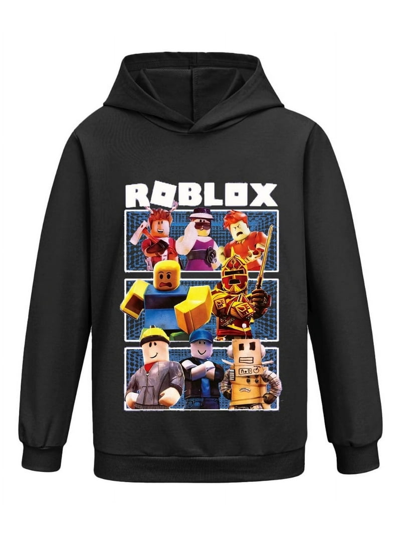 Roblox Kids Hoodie Sweatshirt Pullover Casual 100% Cotton Long