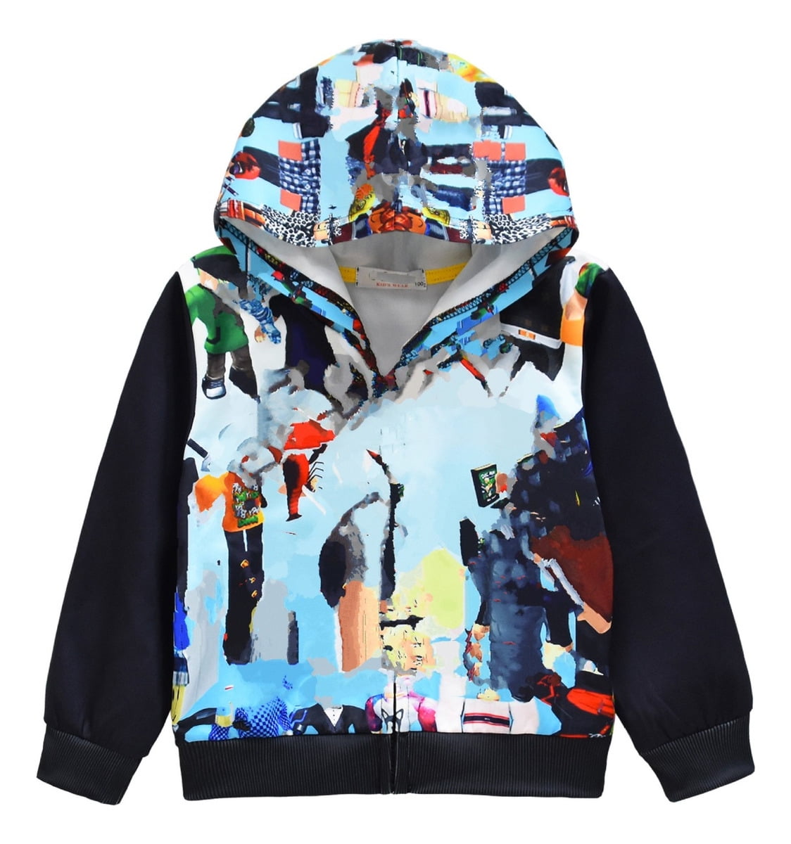 Kids Zip Up Sweatshirt Hoodie, Pullover Casual Long Sleeve for