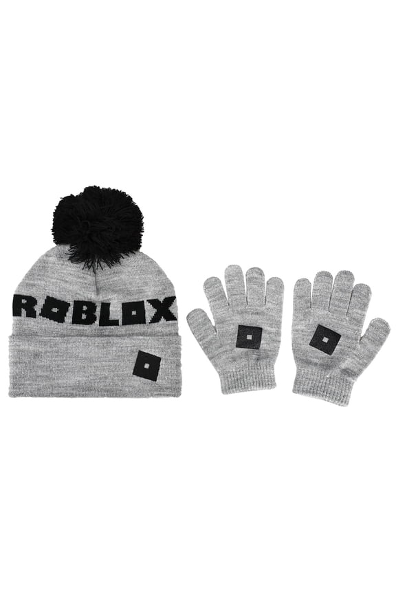 Knit Cuff Hat and Glove Set OSFA