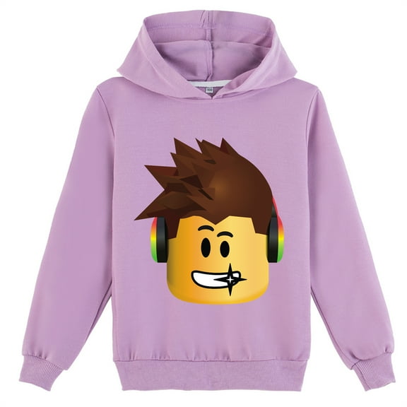 Roblox Long Sleeve Graphic Hoodies Loose Sweatshirts Pullover Hooded for Teen(8-16 Years)