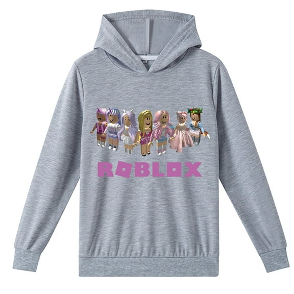 Roblox Long Sleeve Pullover Hooded Teen Casual Sweatshirts Comfy Soft Hoodies for Fall Winter