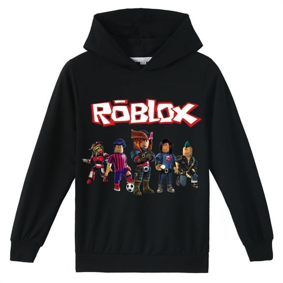 Roblox Long Sleeve Tops Graphic Hoodies Teen Casual Pullover Sweatshirts with Hood