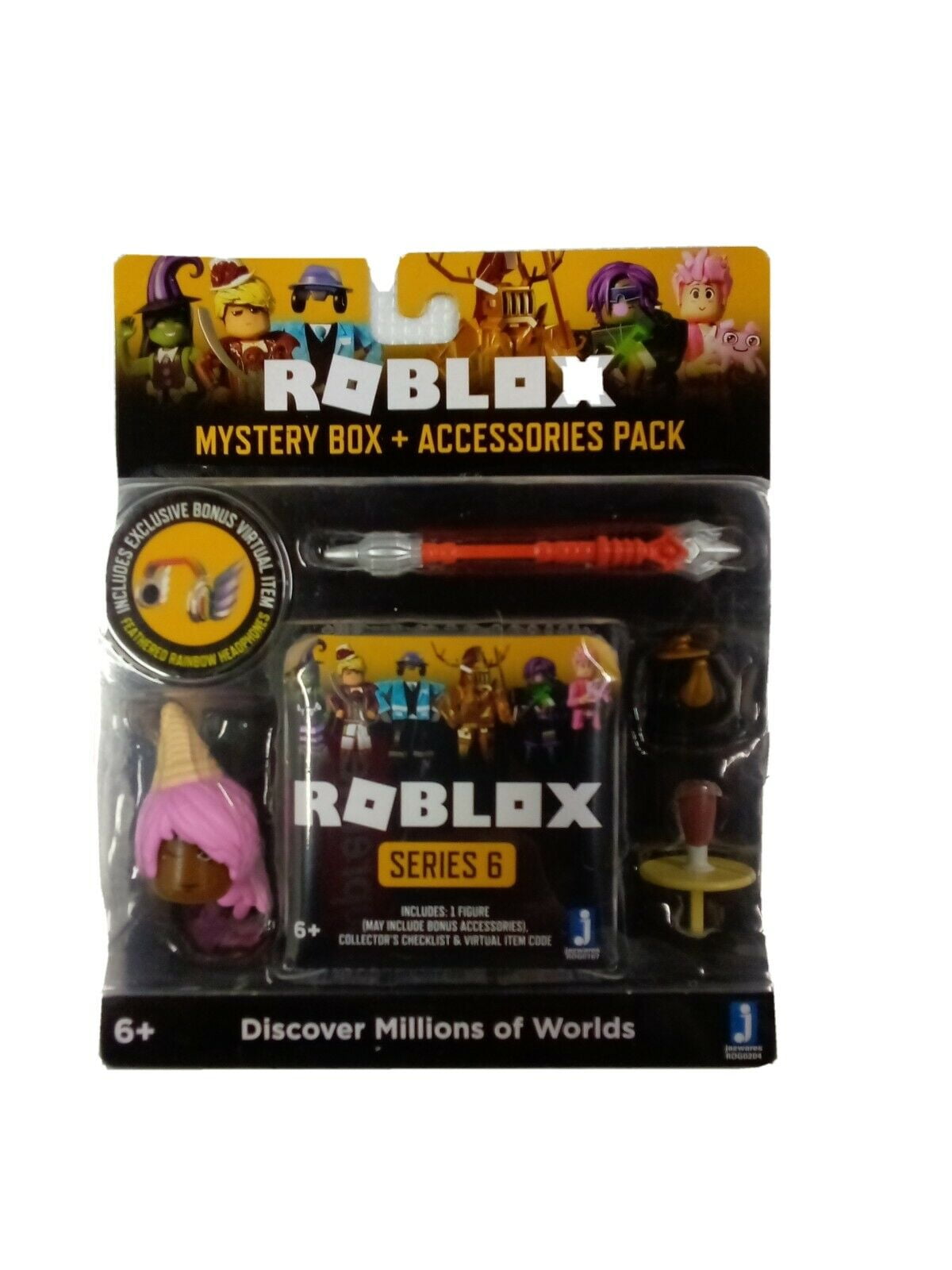 Roblox Series 9 Exclusive Celebrity Pack [BLACK, 1 RANDOM Figure & Virtual Item  Code] 