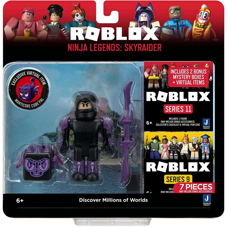 Roblox Ninja Legends: Skyraider Action Figure (2 Bonus Mystery Packs!) 