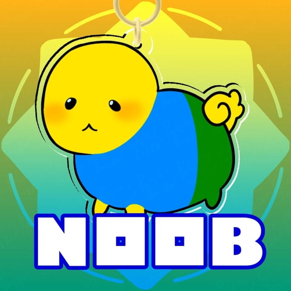 Roblox Noob Bean Keychain (1 keychain)