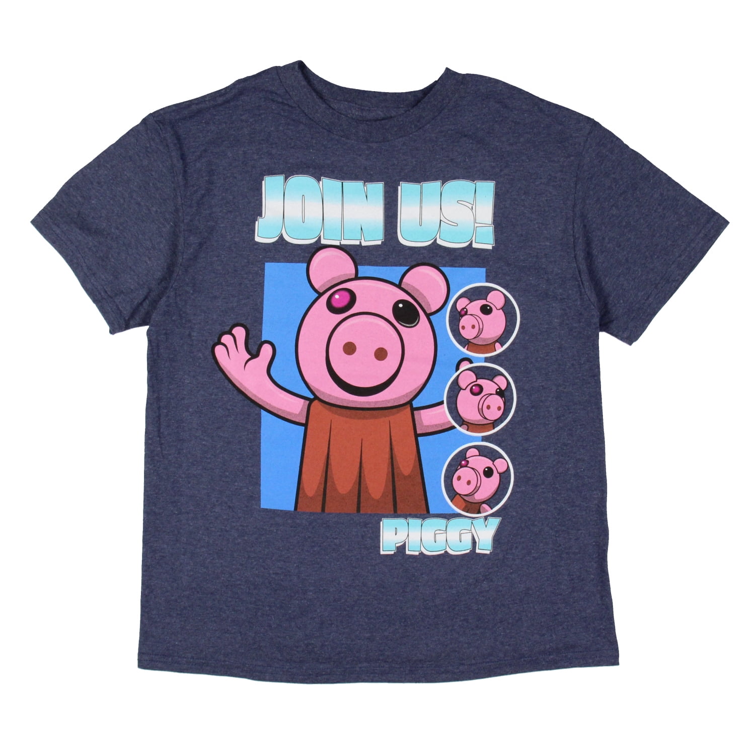 Roblox Piggy Horror Game Shirt Boys' Character Join Us T-Shirt Crewneck (5)  
