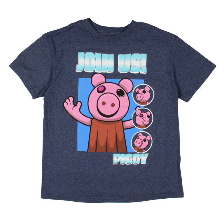 Roblox Piggy Horror Game Shirt Boys' Character Join Us T-Shirt