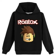 GOOLINN Roblox Pullover Hoodies Graphic Long Sleeve Hooded Lightweight Casual Sweatshirt for Teen