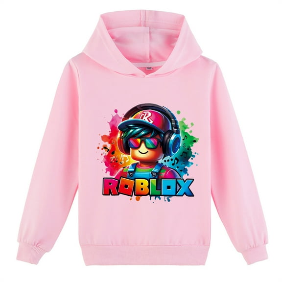 Roblox Pullover Sweatshirts Hooded Casual Long Sleeve Tops Baggy Hoodies for Teen(8-16 Years)
