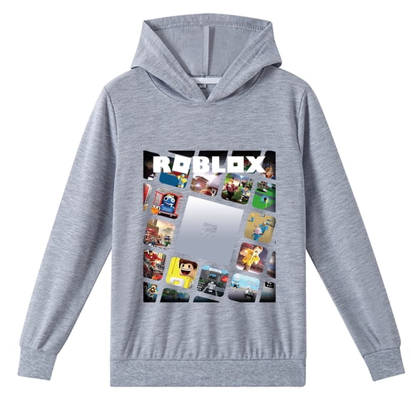 Roblox Pullover Tops Casual Hoodie Cotton Long Sleeve Hooded Sweatshirt for Fall Winter