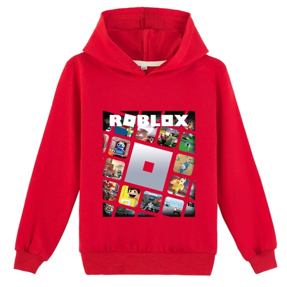 Roblox Pullover Tops Casual Hoodie Cotton Long Sleeve Hooded Sweatshirt for Fall Winter