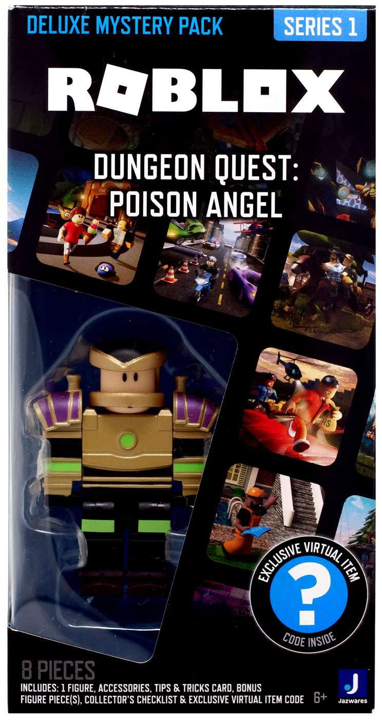 Roblox Deluxe Mystery Pack Dungeon Quest Poison Angel w/Virtual