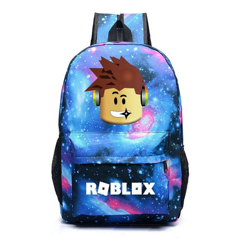 lifemoda Roblox Unisex Laptop Backpack, Galaxy Print, Oxford Cloth