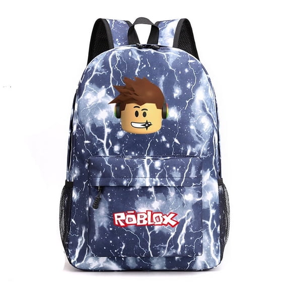 Roblox by Lifemoda Unisex Laptop Backpack Galaxy Print Polyester Travel Bag