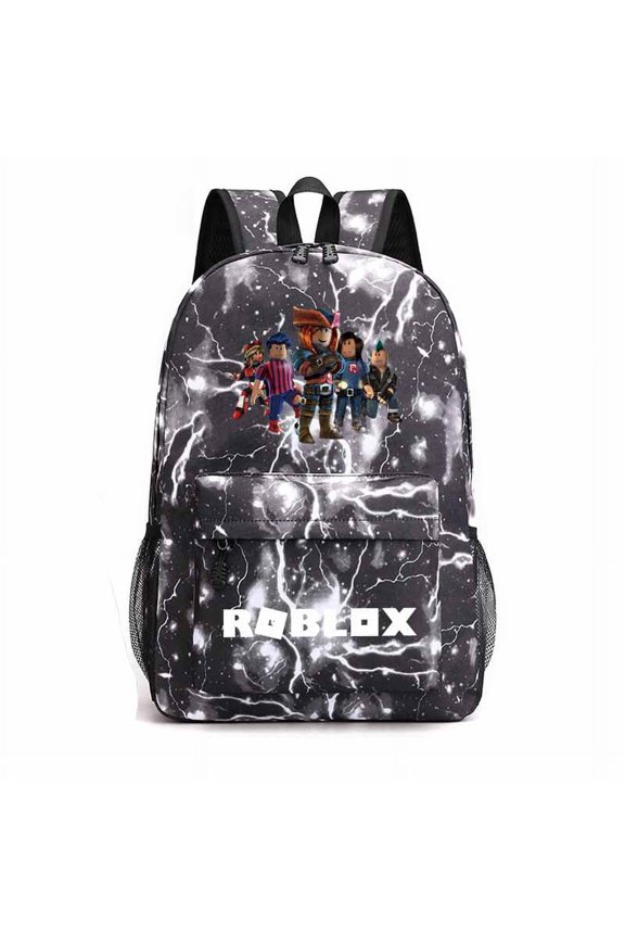 Roblox by Lifemoda Unisex Laptop Backpack Galaxy Print Polyester Travel Bag