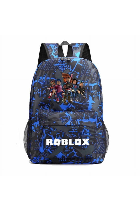 Roblox by Lifemoda Unisex Laptop Backpack Galaxy Print Polyester Travel Bag