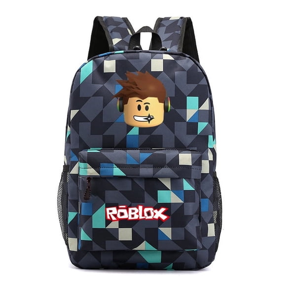 Roblox by Lifemoda Unisex Laptop Backpack Galaxy Print Polyester Travel Bag