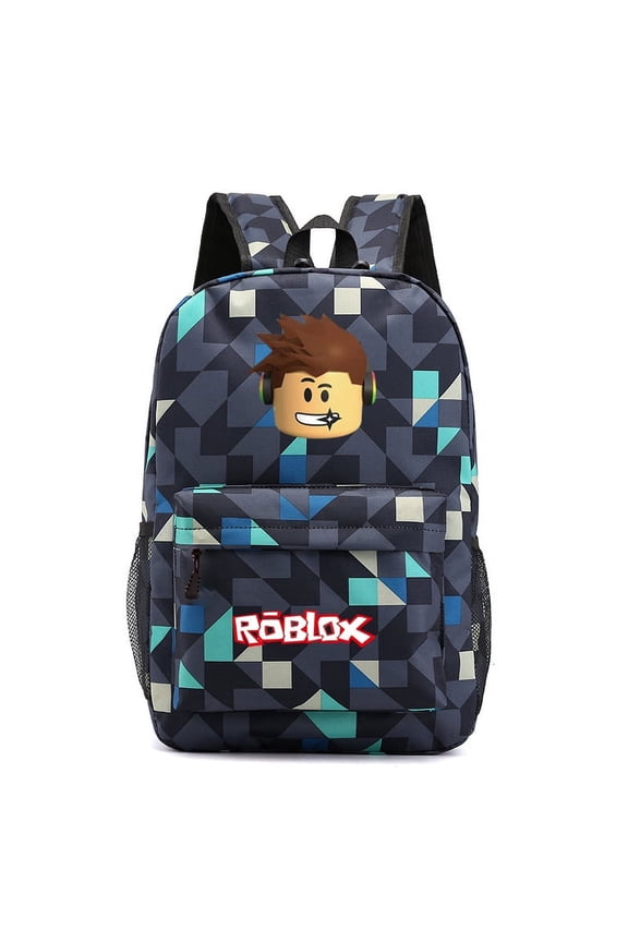 Roblox by Lifemoda Unisex Laptop Backpack Galaxy Print Polyester Travel Bag