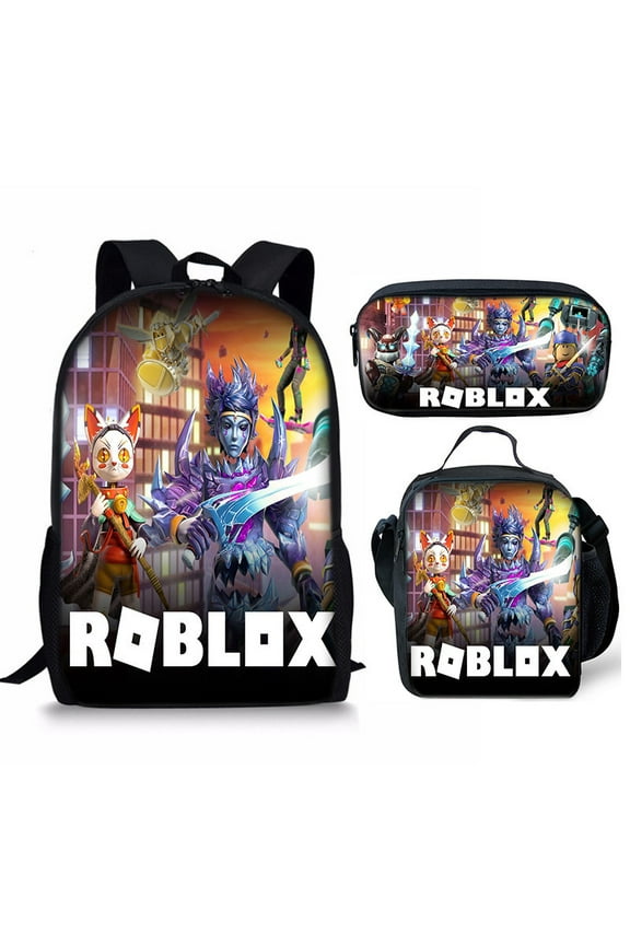 Roblox cute 3D cartoon theme waterproof schoolbag, lightweight travel backpack, backpack