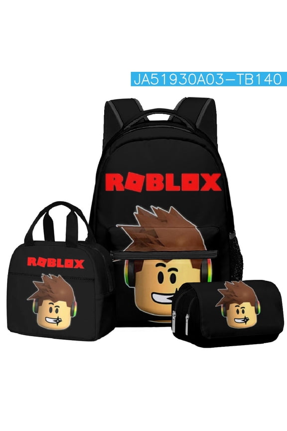 Roblox cute 3D cartoon theme waterproof schoolbag, lightweight travel backpack, backpack