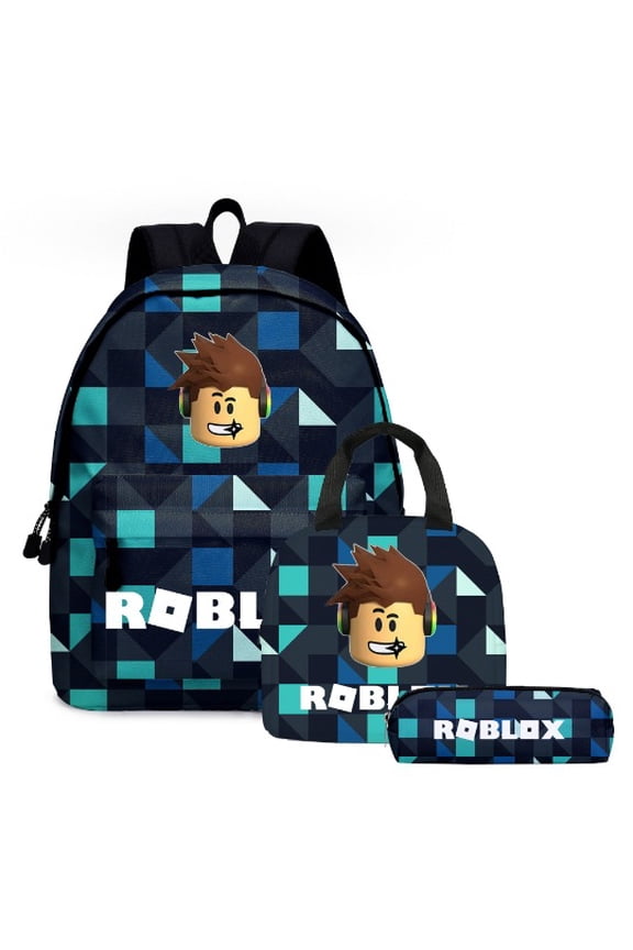 Roblox cute 3D cartoon theme waterproof schoolbag, lightweight travel backpack, backpack
