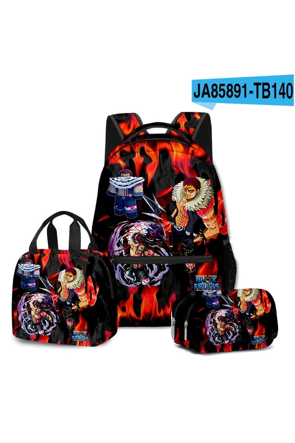 Roblox cute 3D cartoon theme waterproof schoolbag, lightweight travel backpack, backpack