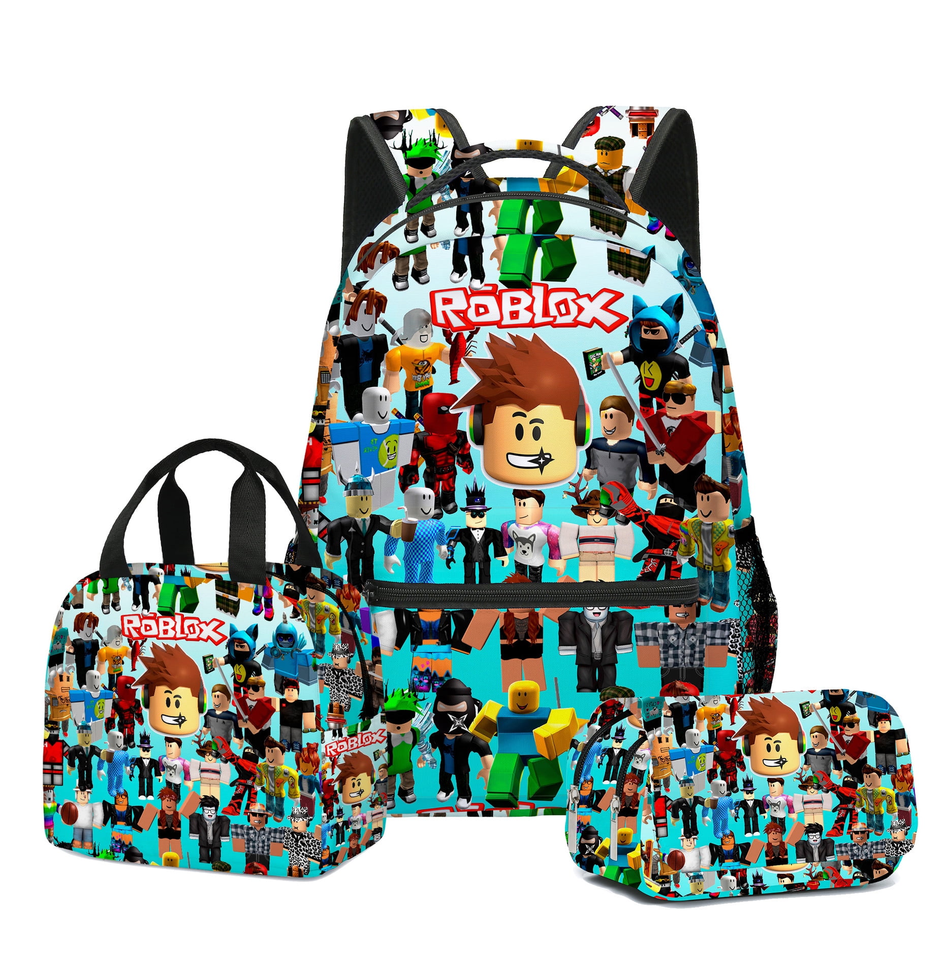 Roblox cute 3D cartoon theme waterproof schoolbag, lightweight travel backpack, backpack