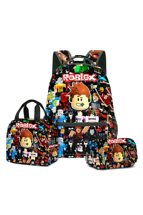 Roblox cute 3D cartoon theme waterproof schoolbag, lightweight travel backpack, backpack