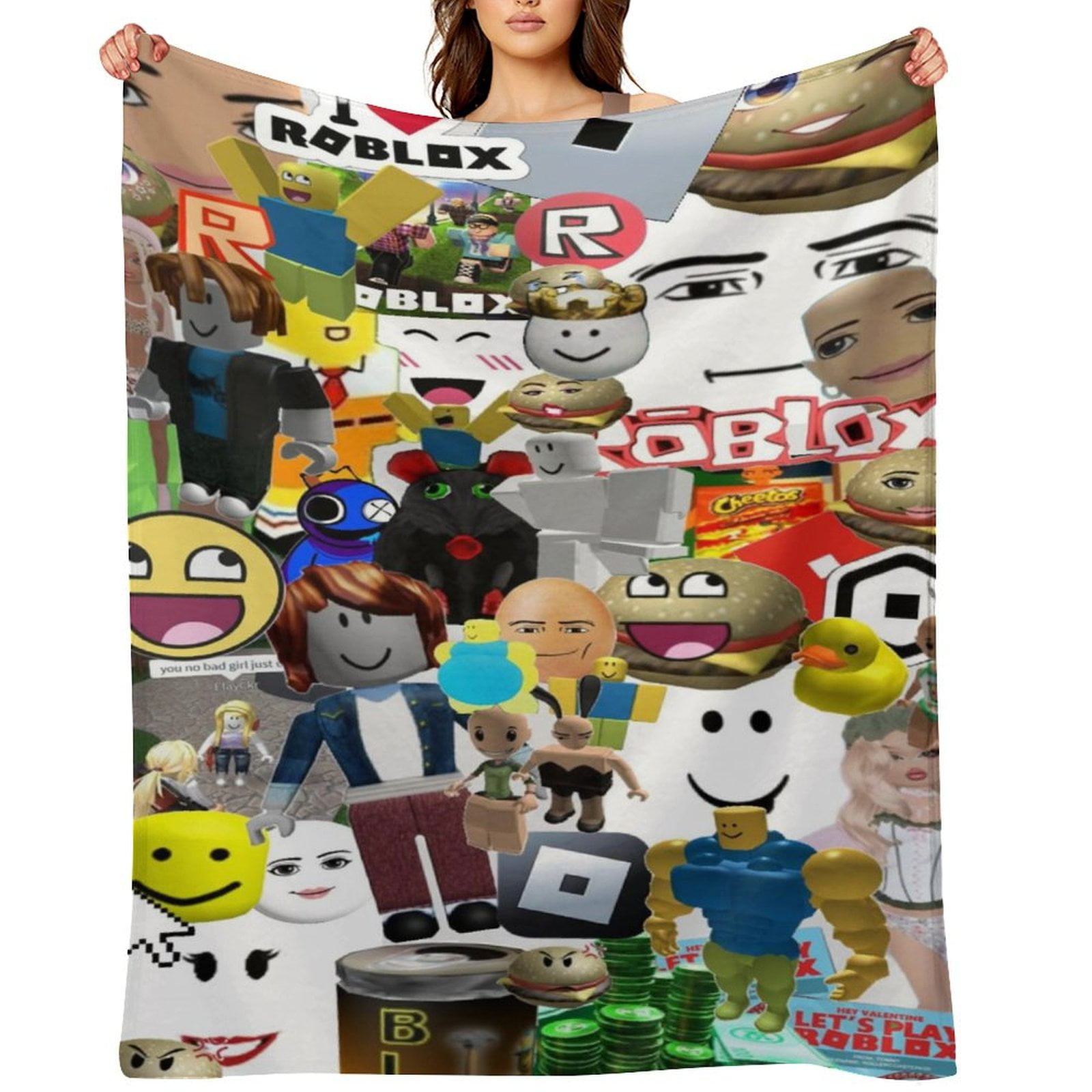 Roblox Flannel Blanket Throw Plush Throw Blanket Measures Kids Roblox Flannel Blanket Throw Plush Throw Blanket Measures Kids Super Soft Fleece Creeper Battle Bedding E4456d14 2c9e 464b 9fa9