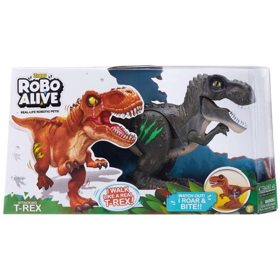 Robo Alive Attacking T-Rex Robotic Pet Figure (Green)