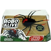 Robo Alive Crawling Spider Robotic Pet Figure, Glow-in-the-Dark Electronic Toy with Realistic Movement, Battery-Operated Interactive Spider for Kids