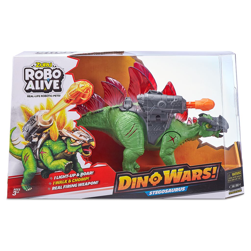 Robo Alive Electronic Dino Wars Stegosaurus Toy by ZURU - image 1 of 6