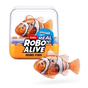 Robo Alive Robotic Swimming Fish (Orange) by ZURU - Bath Toy for Boys and Girls Ages 3+